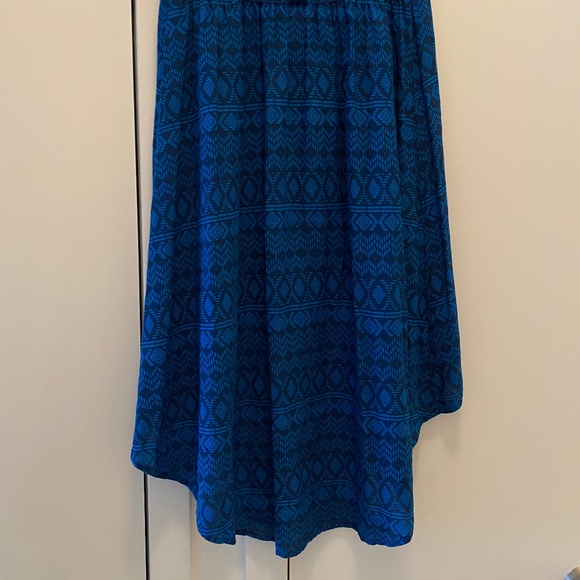 MOSSIMO SUPPLY CO. BLUE BOHEMIAN HIGH-LOW SKIRT - Picture 6 of 7